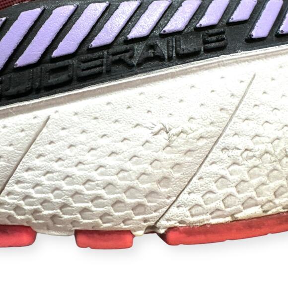 Brooks Black Purple Coral Adrenaline GTS 22 Running Shoes Women's Size 9 - Picture 10 of 12